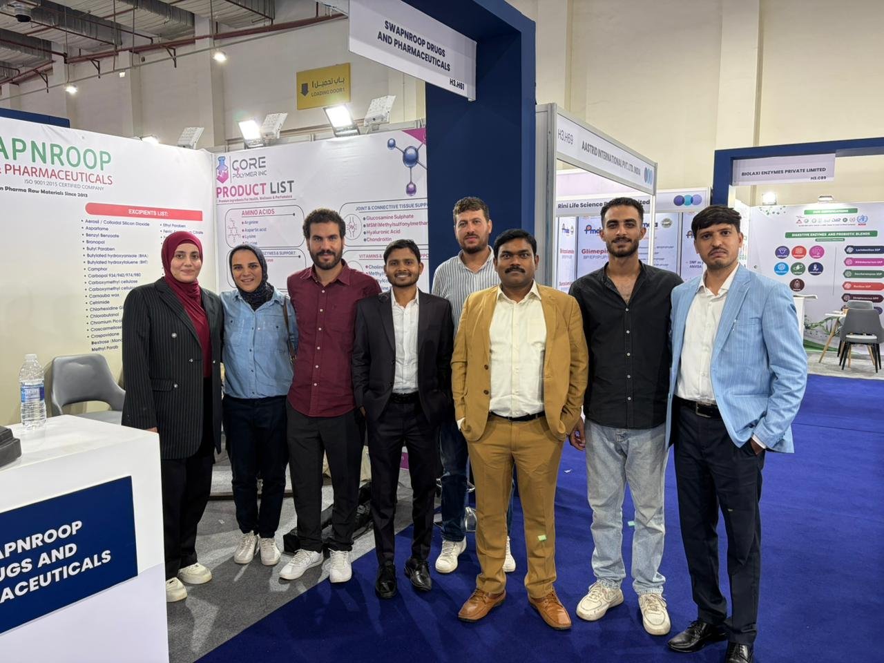 Swapnroop team at pharmaceutical exhibition