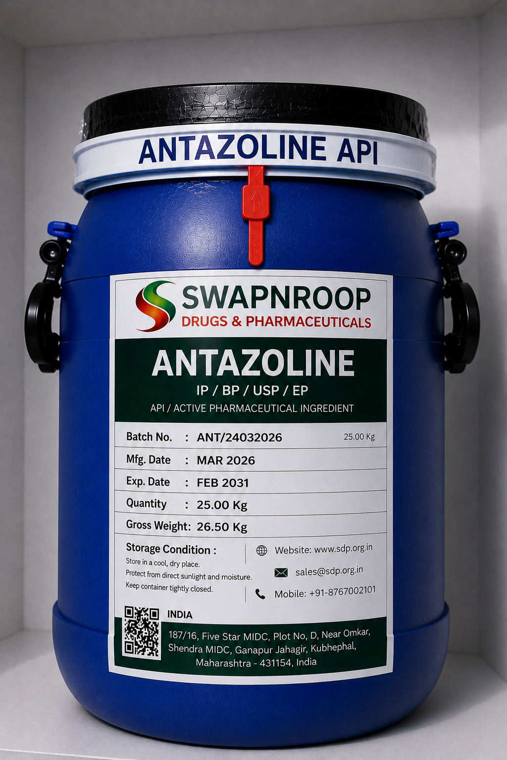 Antazoline API Manufacturer Maharashtra India