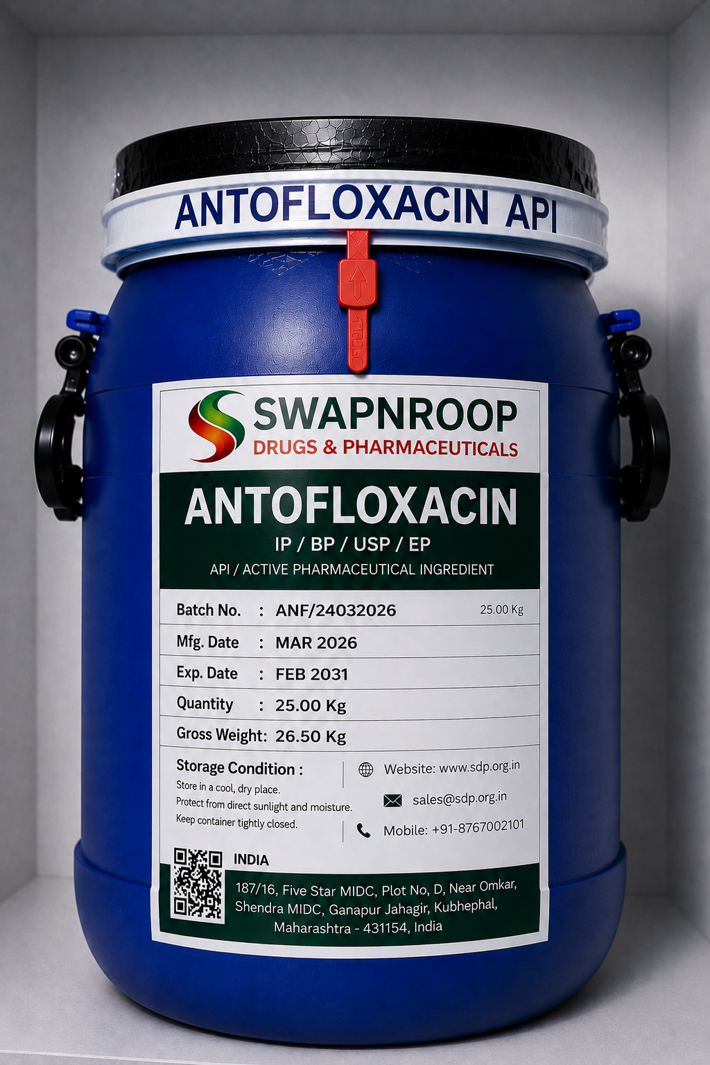 Antofloxacin API Manufacturer Maharashtra India