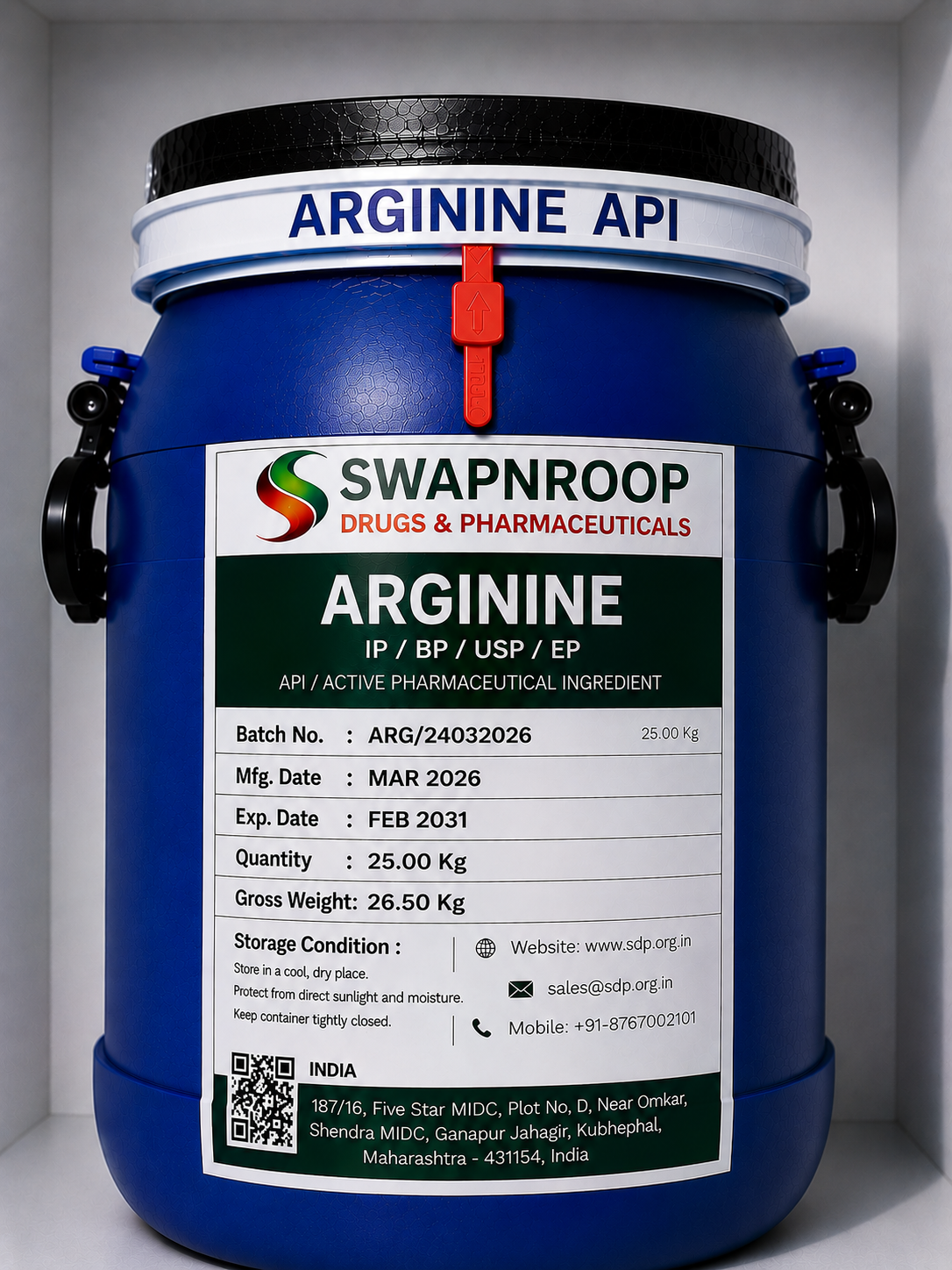 Arginine API Manufacturer Maharashtra India