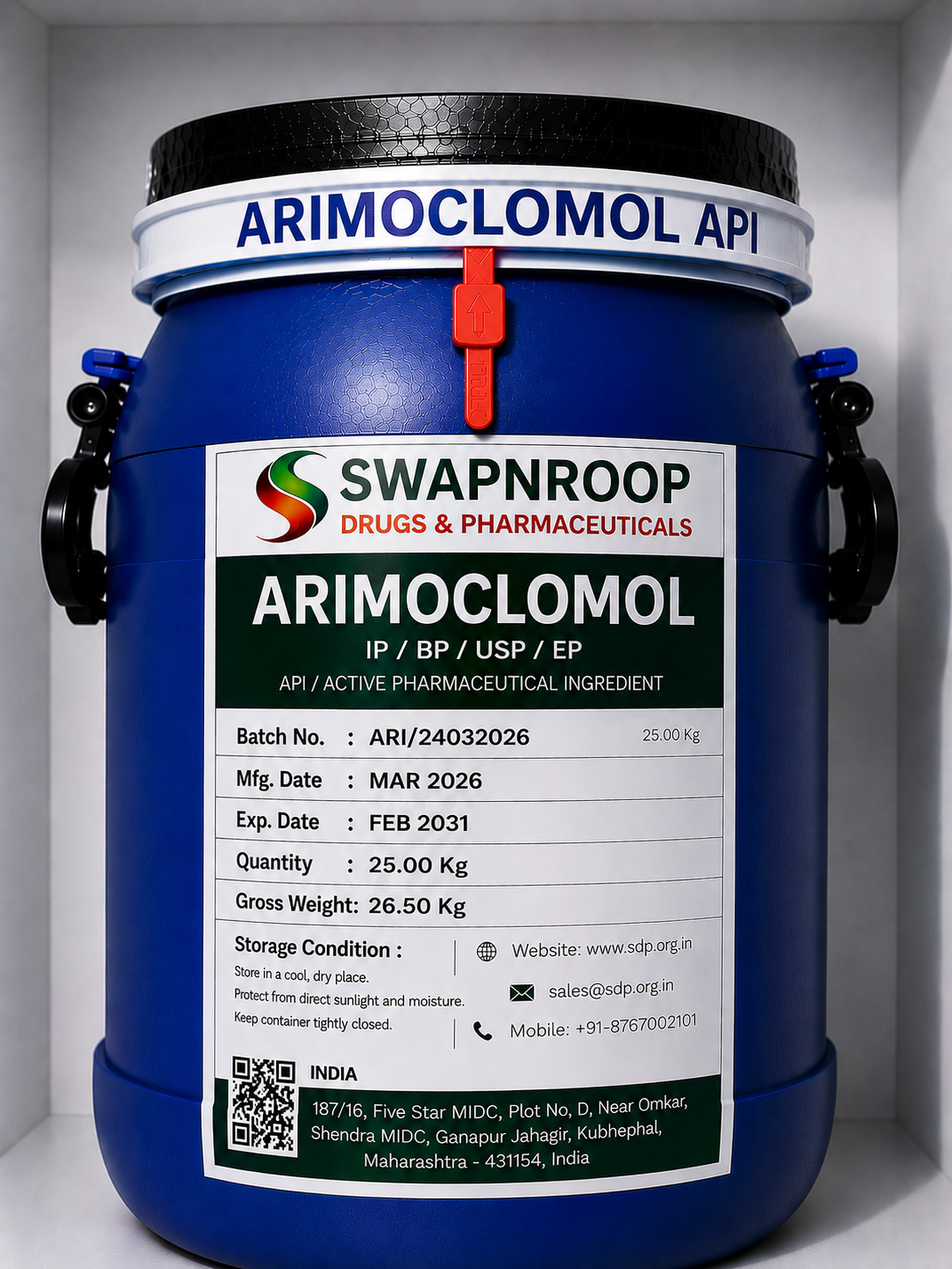 Arimoclomol API Manufacturer Maharashtra India