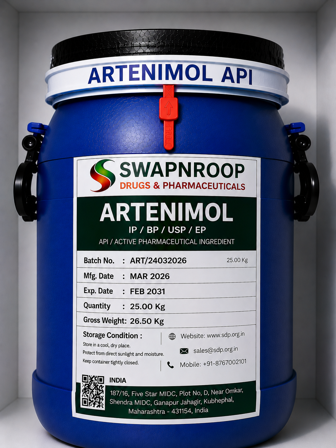 Artenimol API Manufacturer Maharashtra India