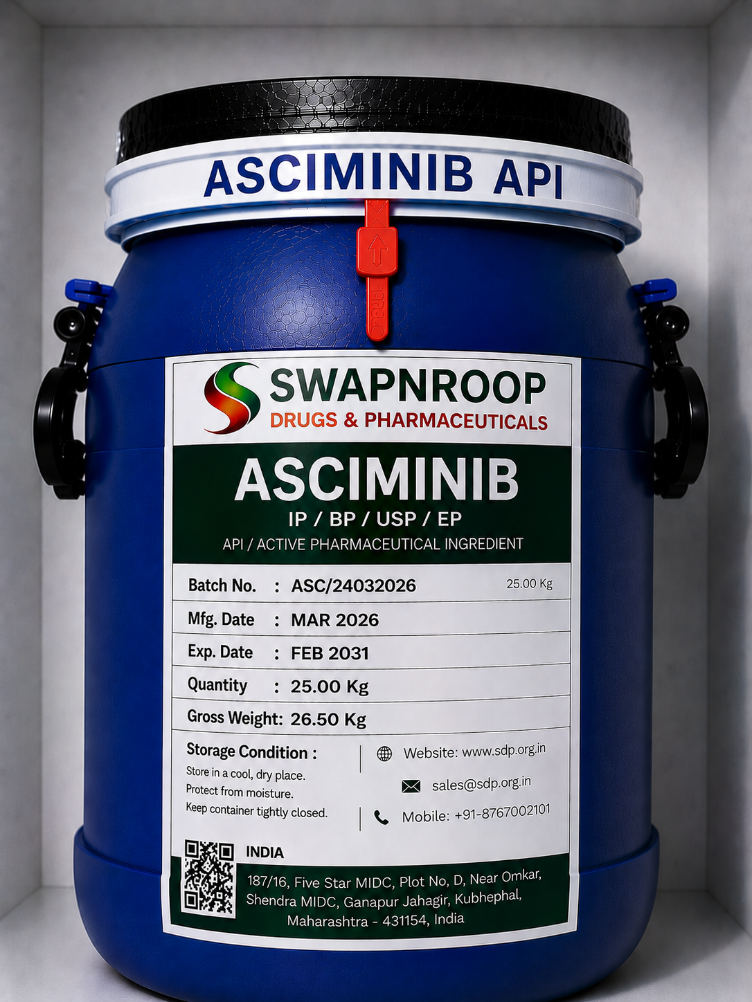 Asciminib API Manufacturer Maharashtra India