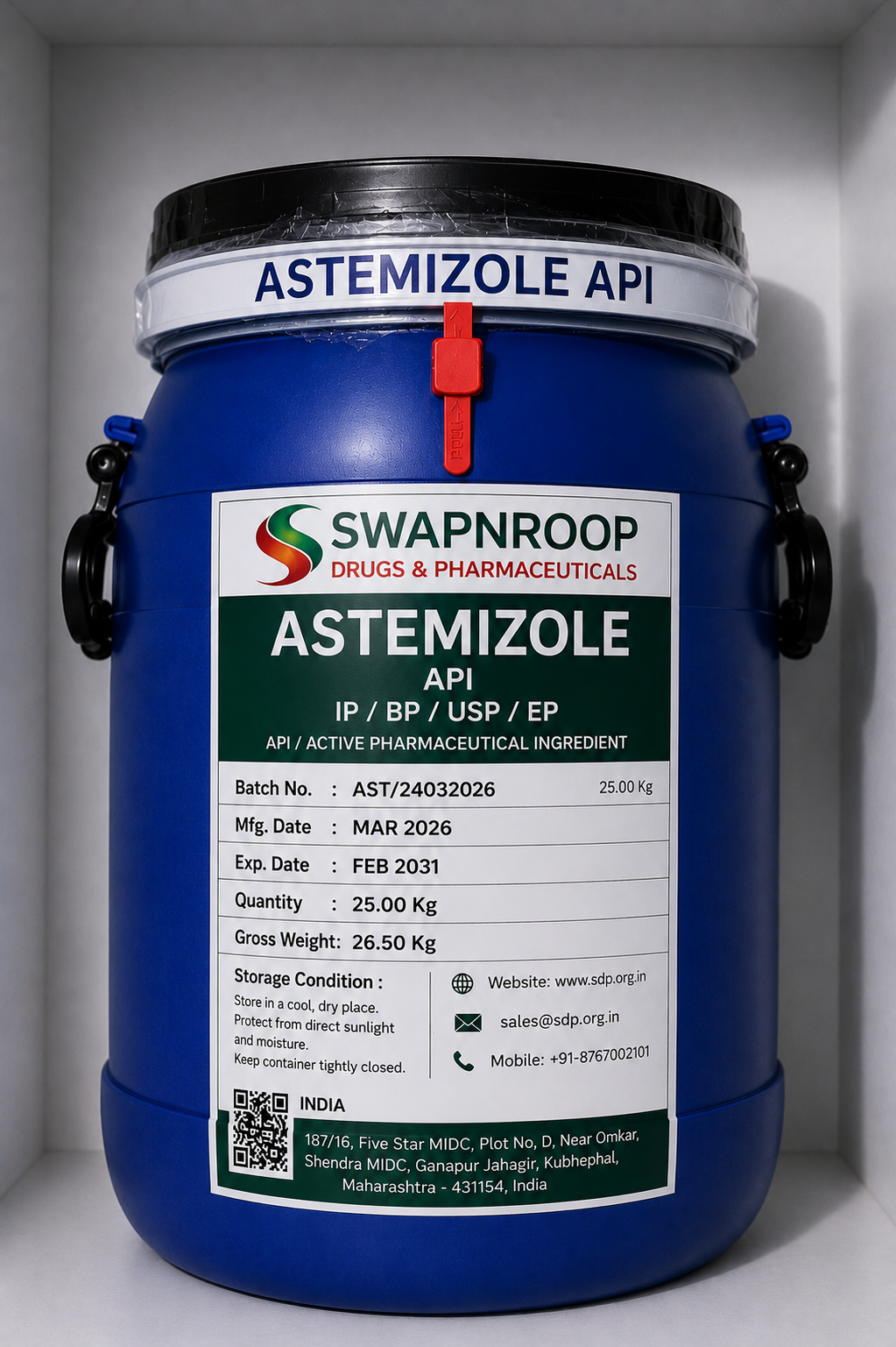 Astemizole API Manufacturer Maharashtra India