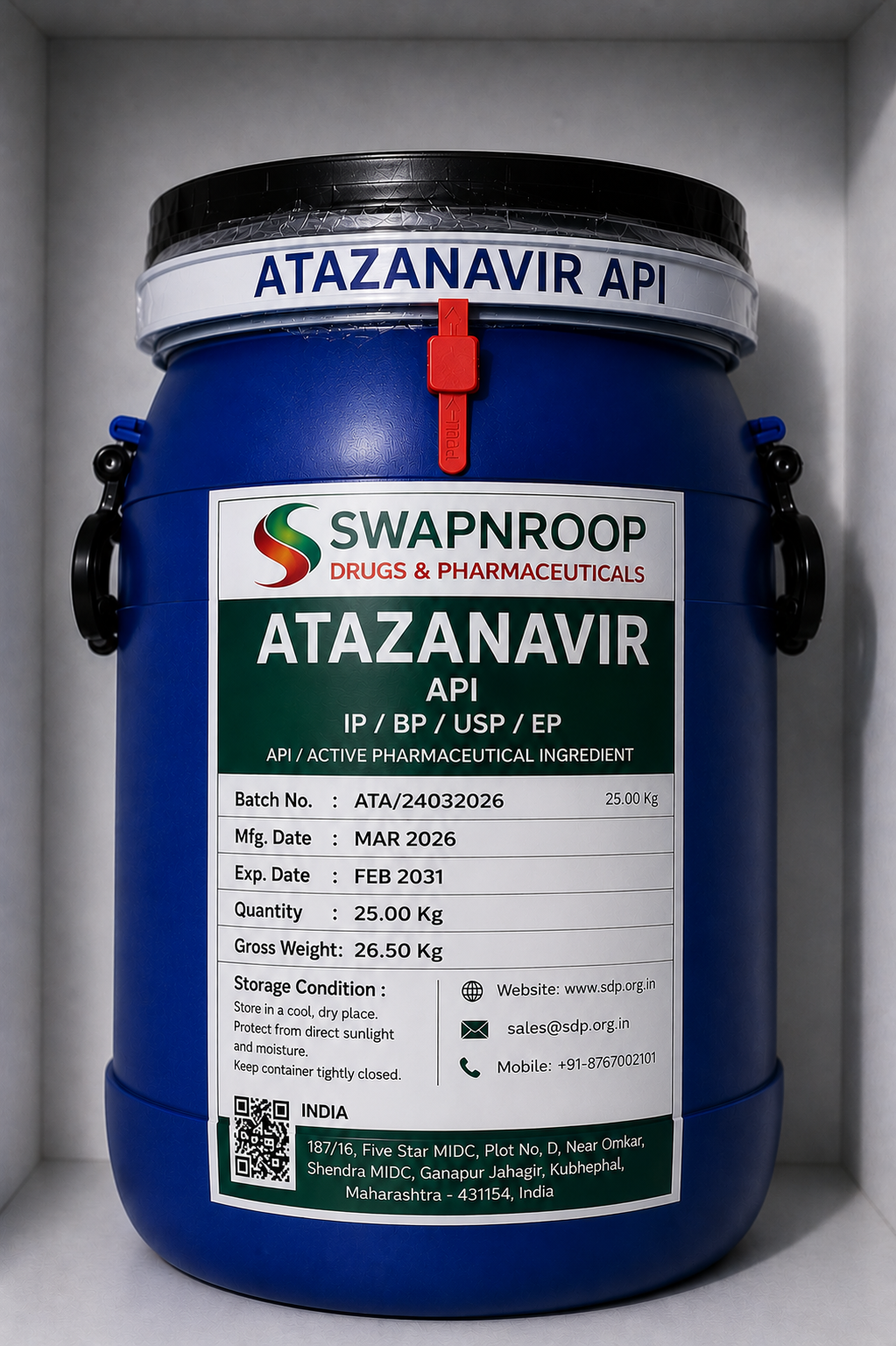 Atazanavir API Manufacturer Maharashtra India
