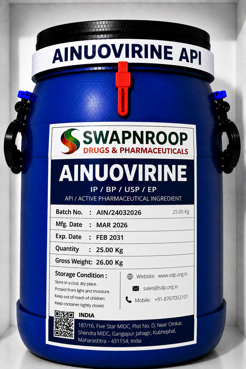 Ainuovirine API Manufacturer India