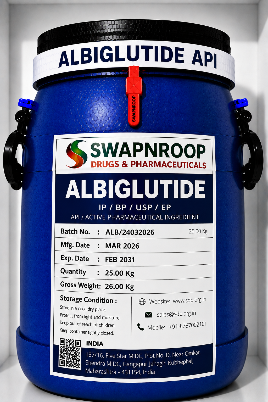 Albiglutide API Manufacturer India