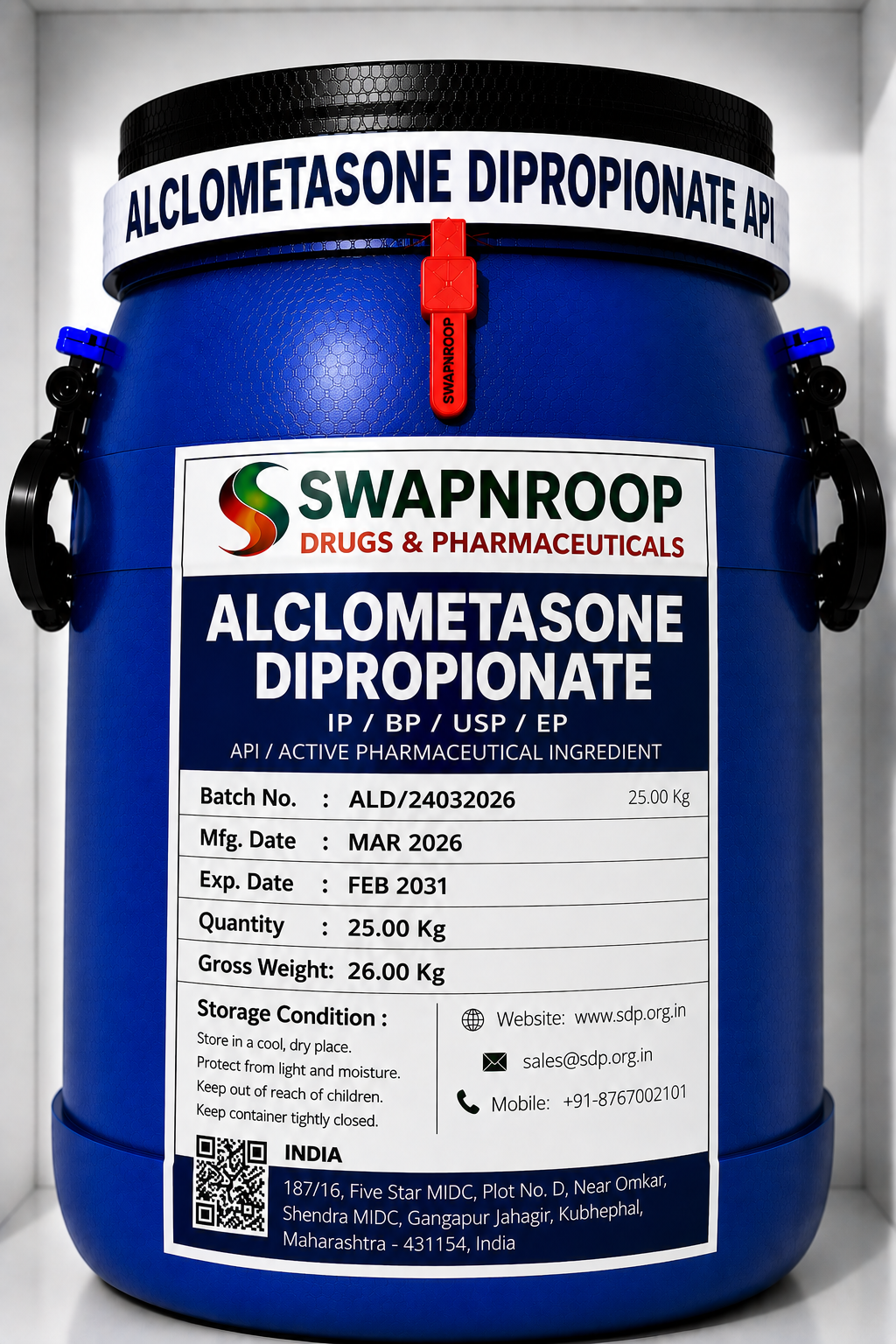 Alclometasone Dipropionate API Manufacturer India