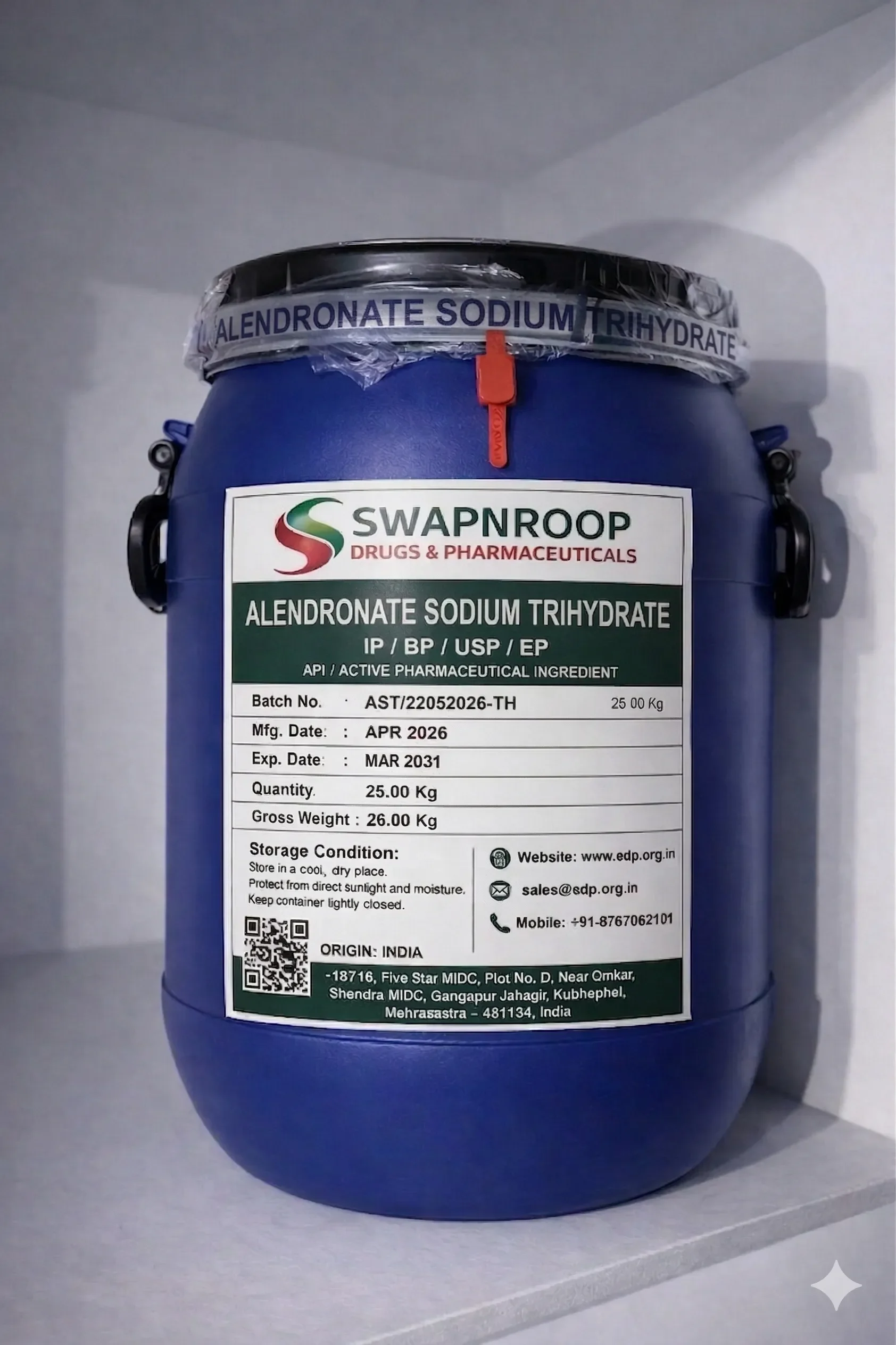 Alendronate Sodium Trihydrate API