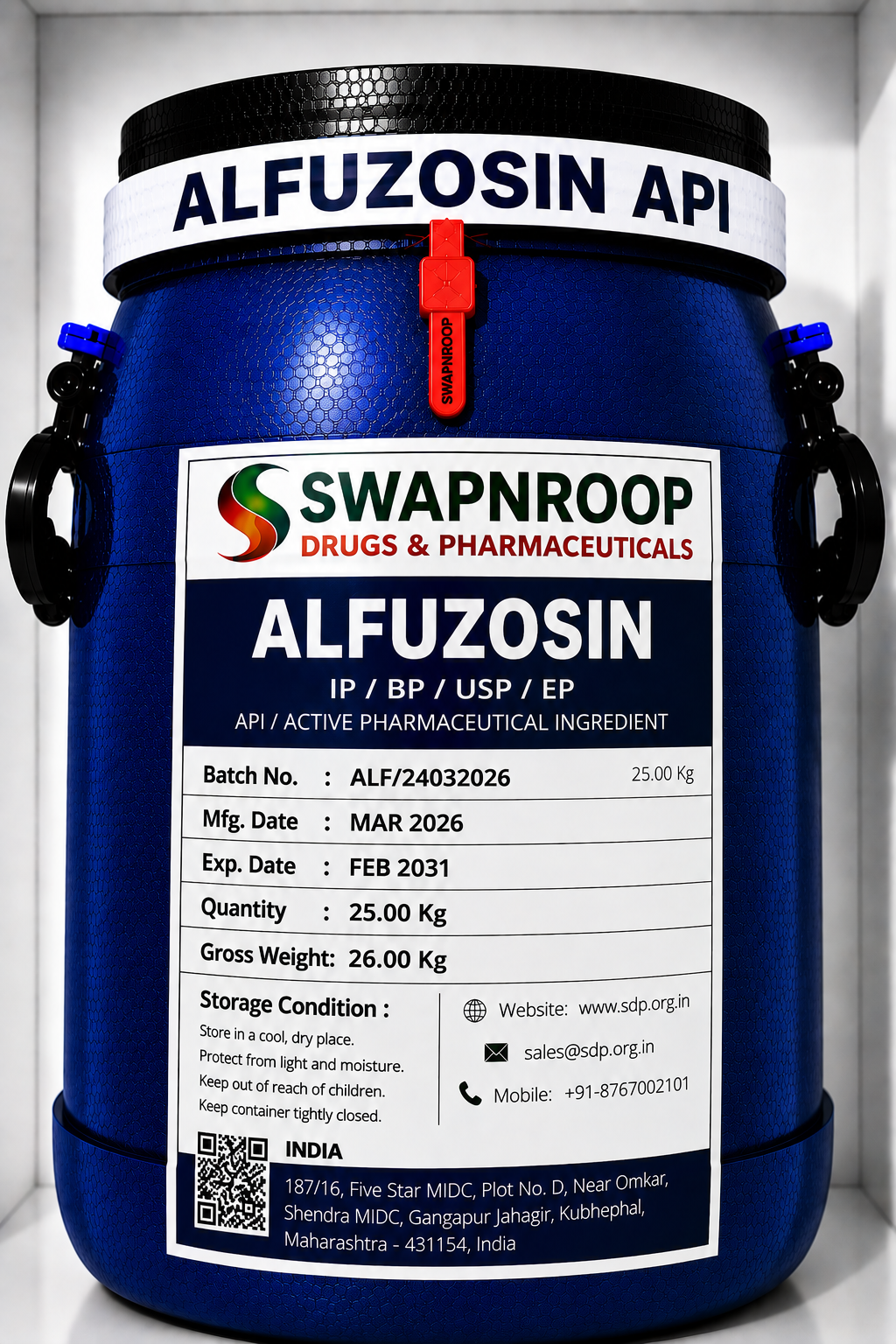 Alfuzosin API Manufacturer India