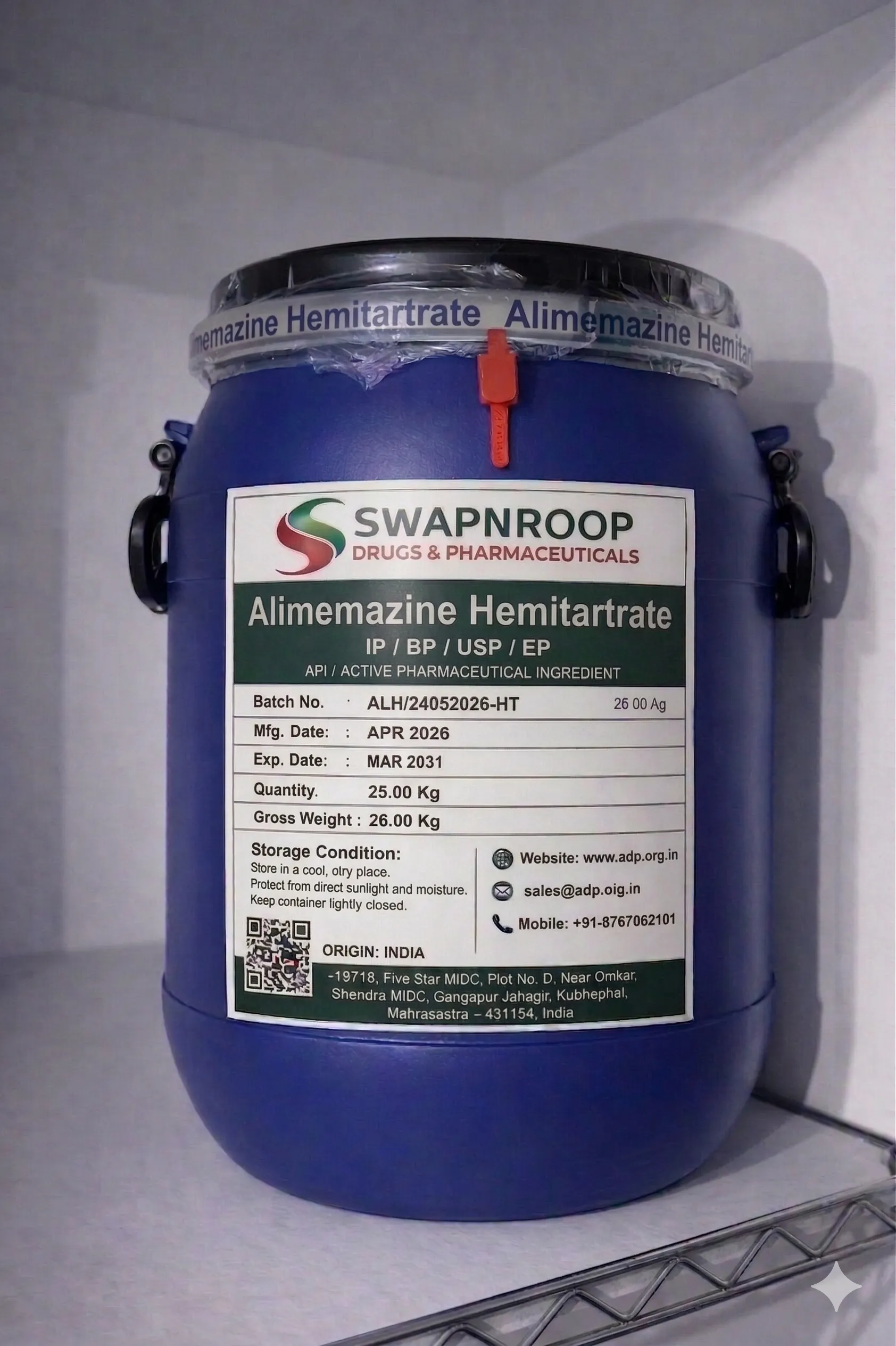 Alimemazine Hemitartrate API