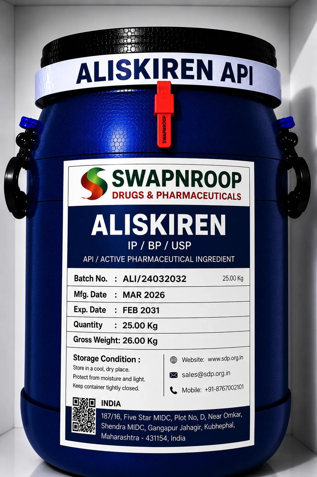 Aliskiren API (IP/BP/EP/USP)