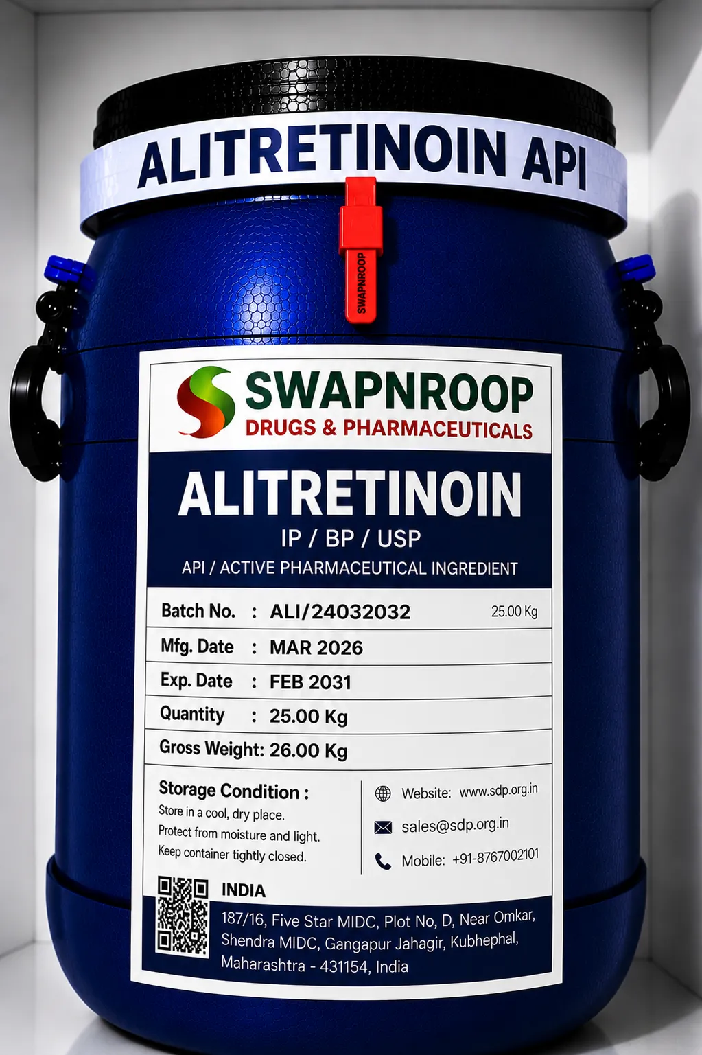 Alitretinoin API (IP/BP/EP/USP)