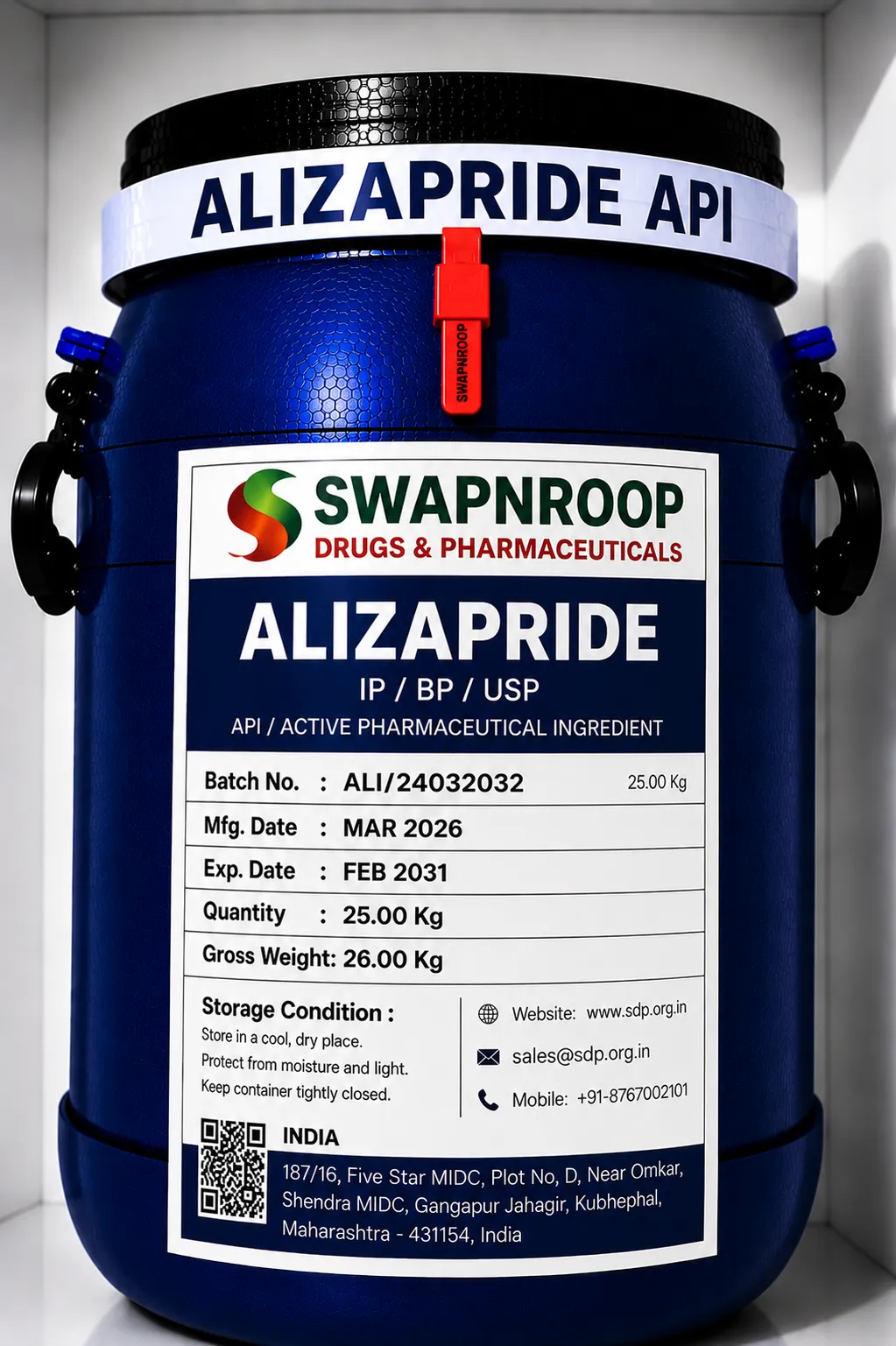 Alizapride API (IP/BP/EP/USP)