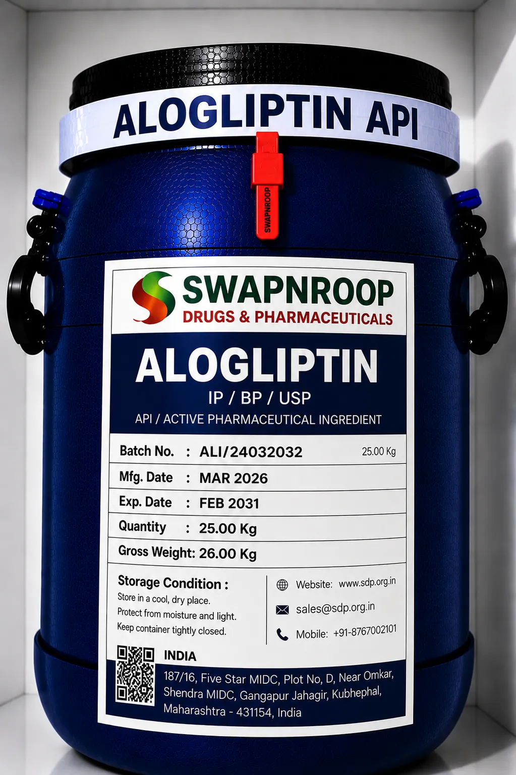 Alogliptin API (IP/BP/EP/USP)