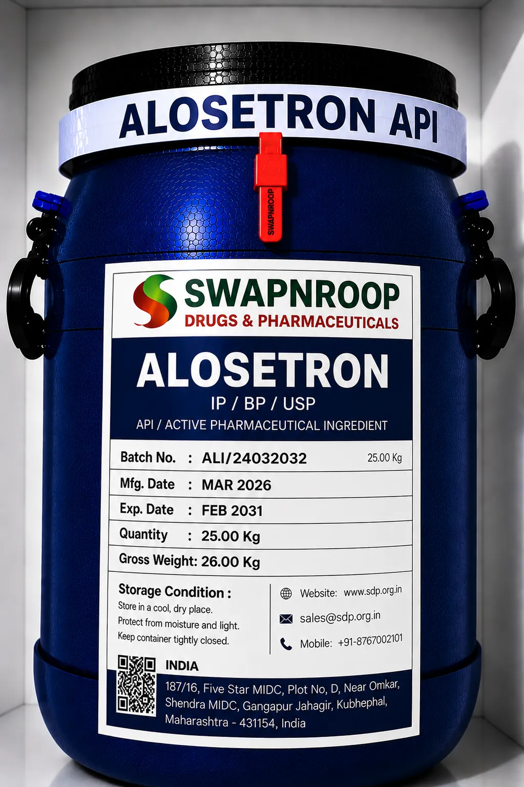 Alosetron API (IP/BP/EP/USP)