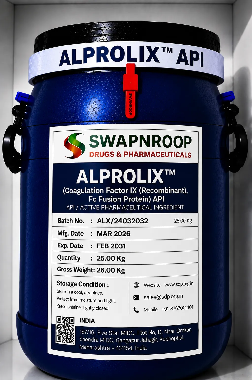 Alprolix (Eftrenonacog Alfa) API Supplier Maharashtra India