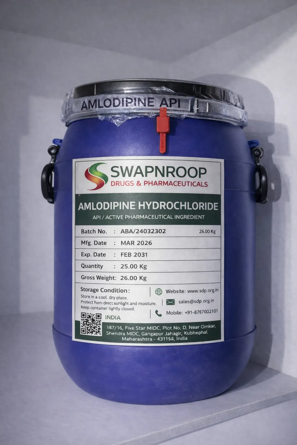 Amlodiaquine Hydrochloride API