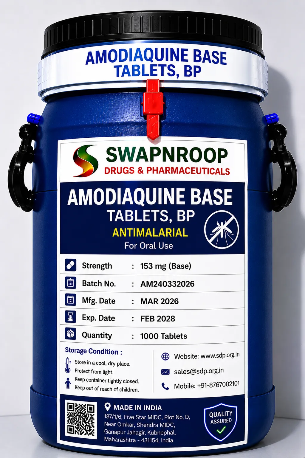 AMODIAQUINE BASE API