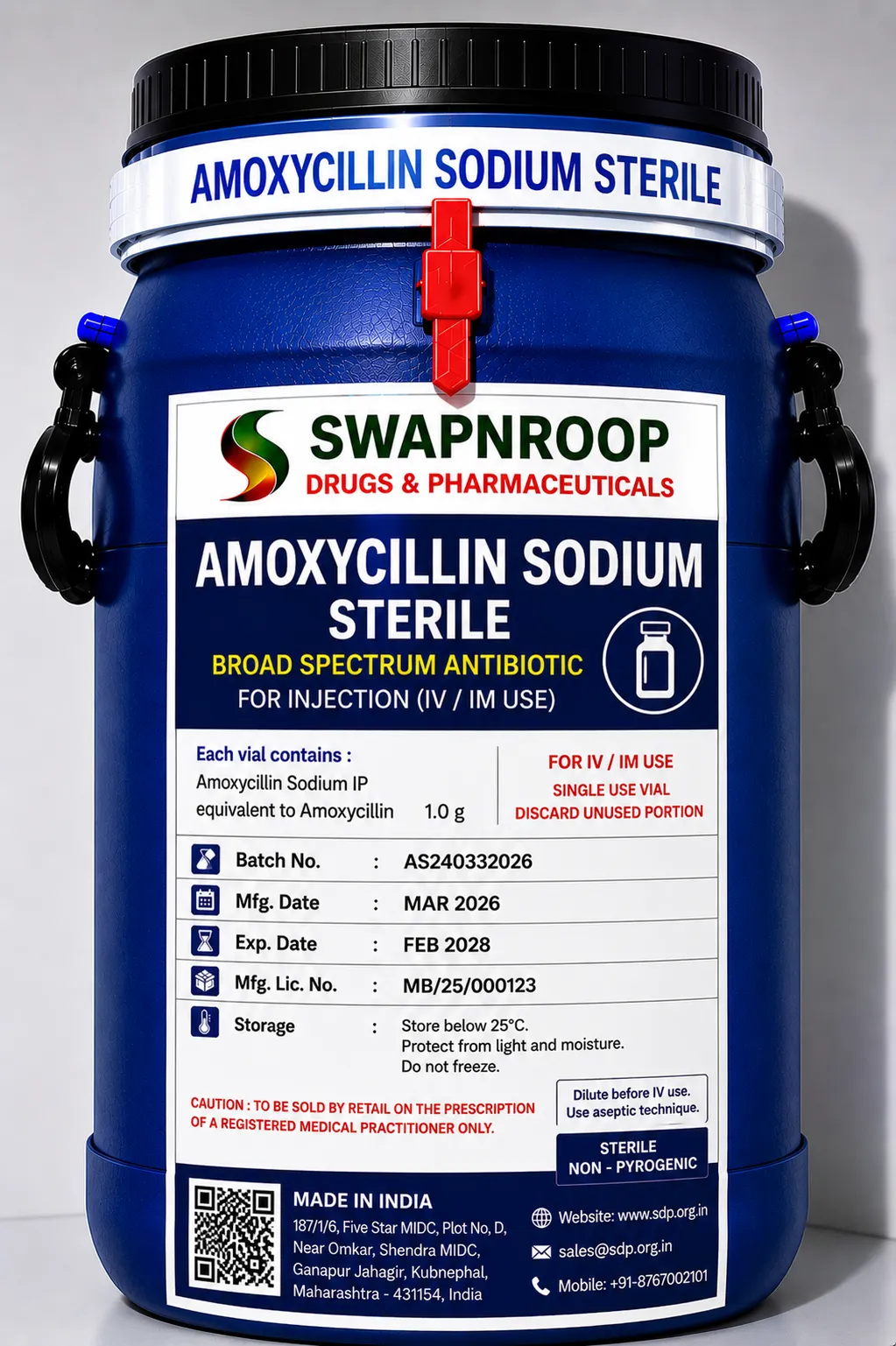 AMOXYCILLIN SODIUM STERILE API