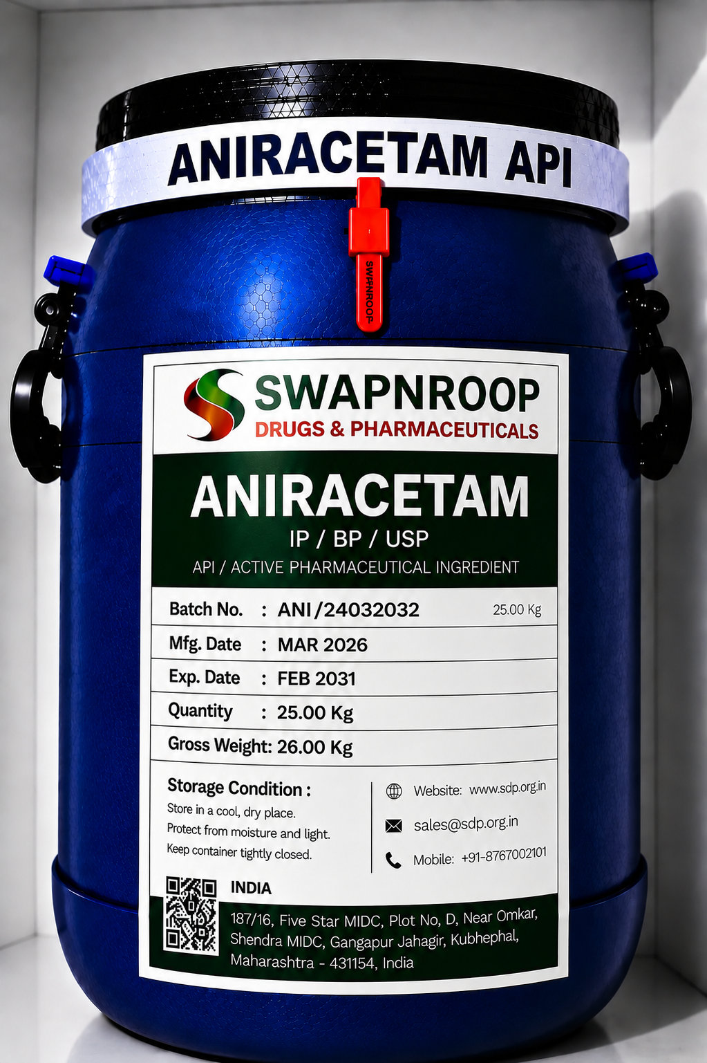 Aniracetam API Manufacturer Maharashtra India
