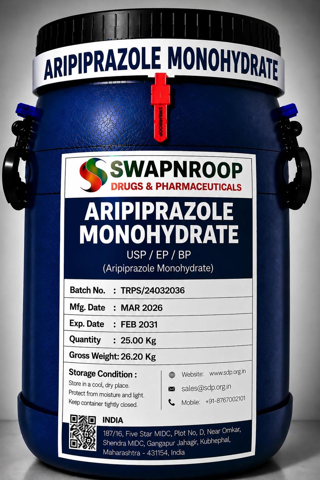 Aripiprazole Monohydrate API Manufacturer India