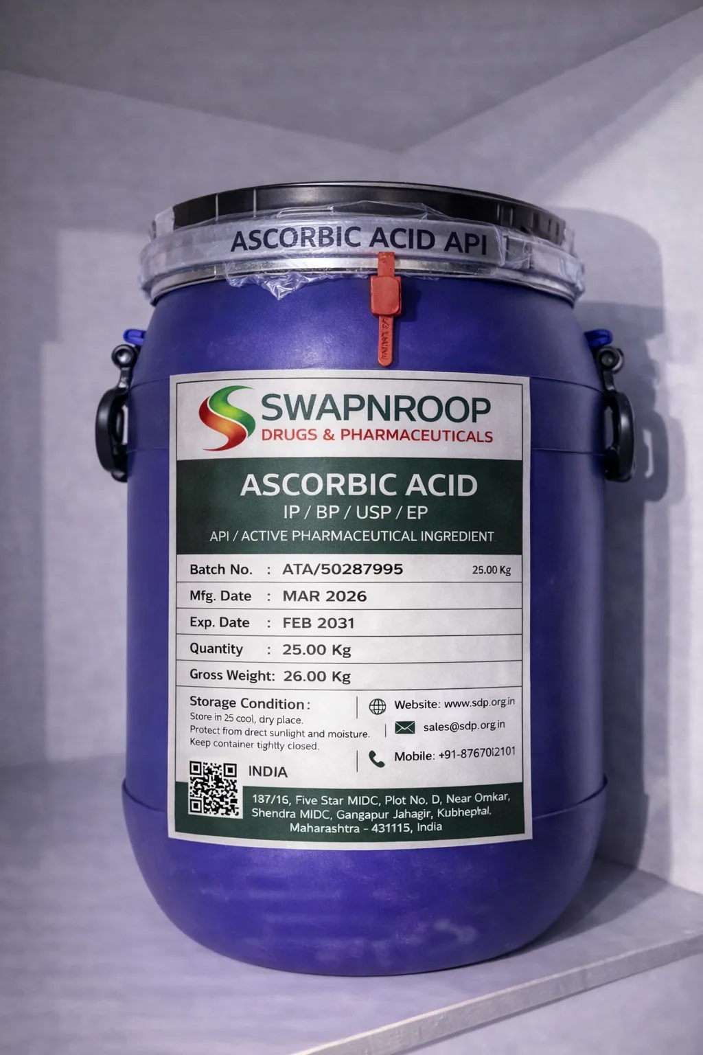 Ascorbic Acid API