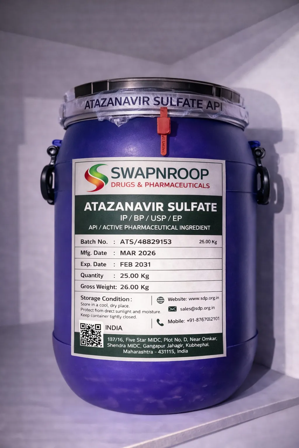Atazanavir Sulfate API