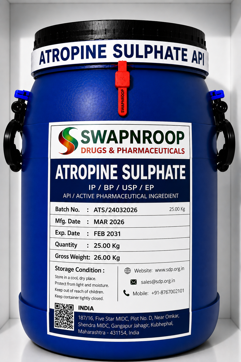 Atropine Sulphate API Manufacturer India