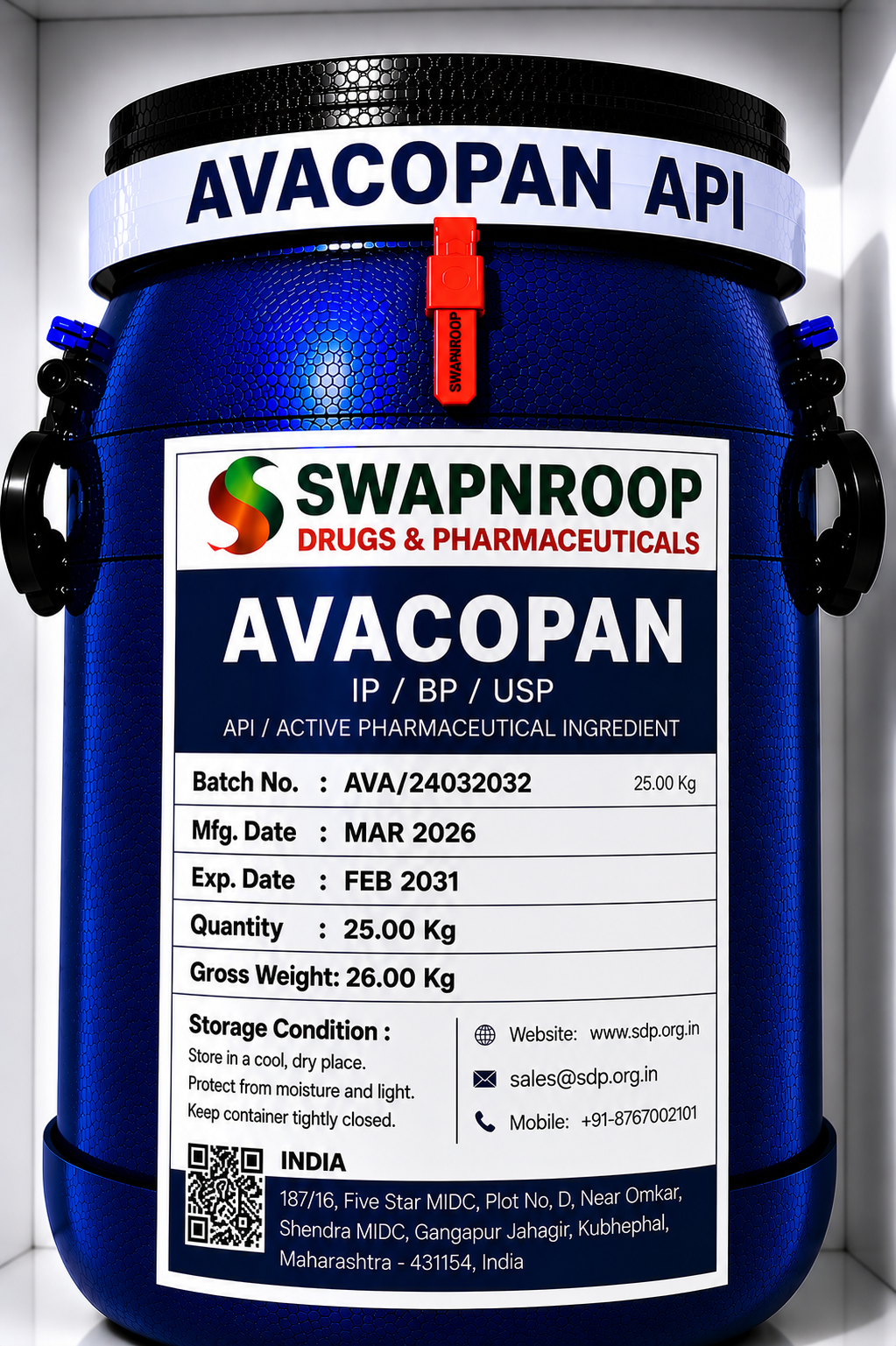 Avacopan API Manufacturer India