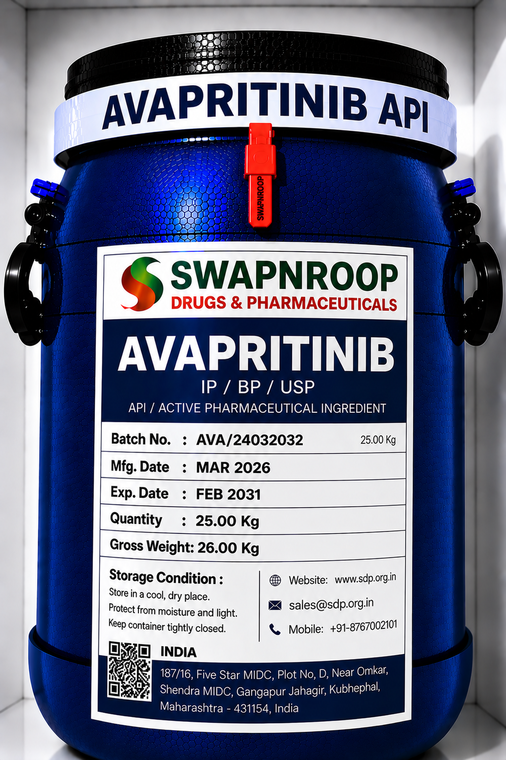 Avapritinib API Manufacturer India
