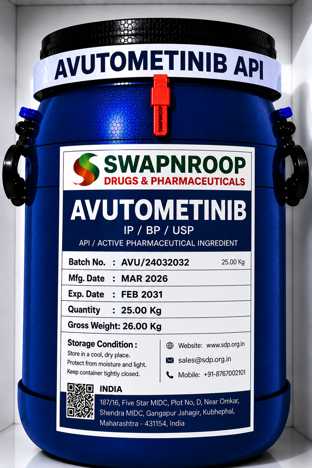 Avutometinib API Manufacturer India