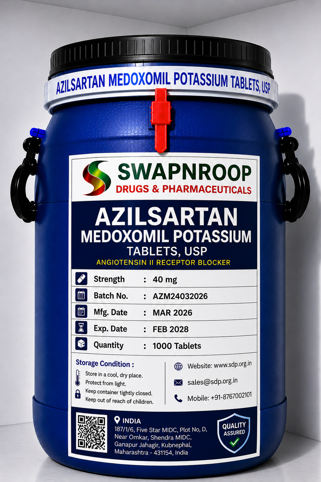 Azilsartan Medoxomil Potassium API