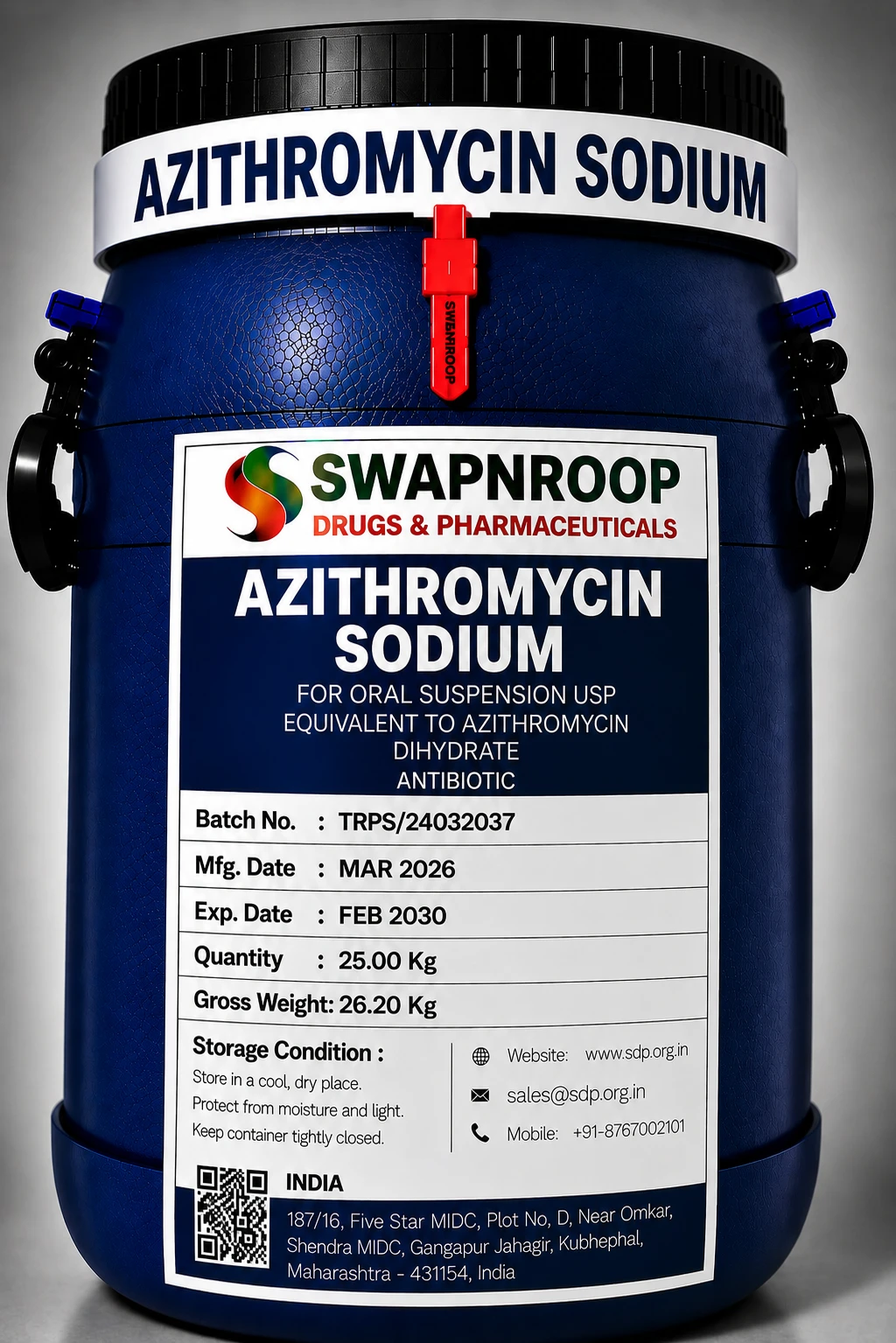 Azithromycin Sodium API Manufacturer India