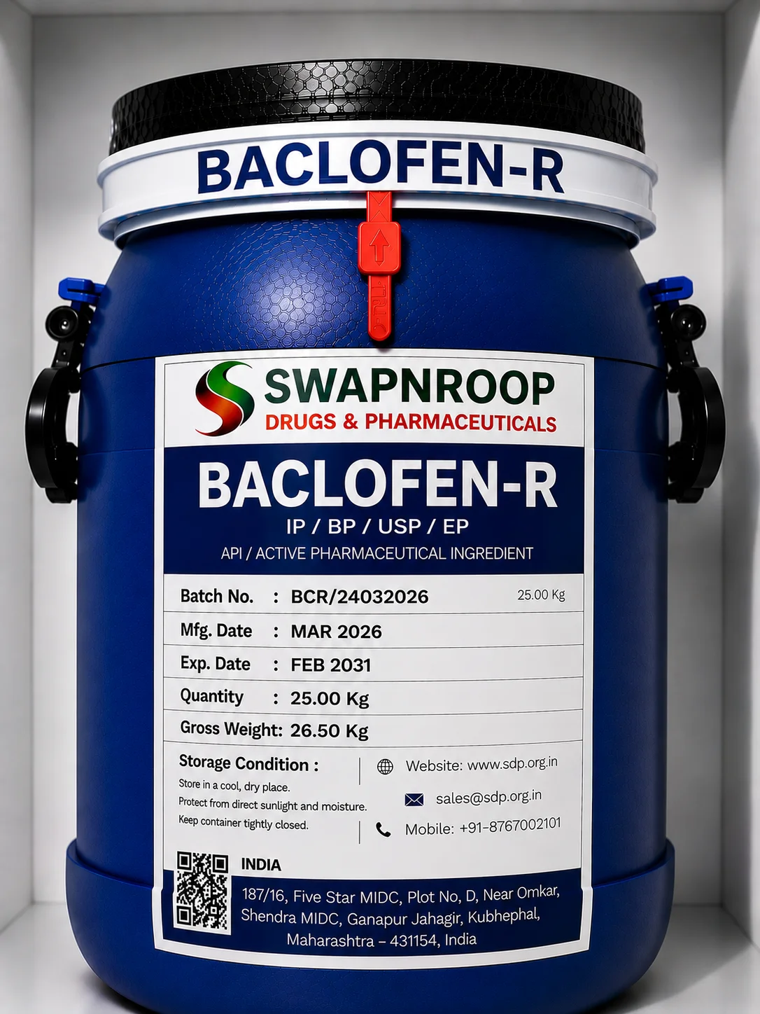 Baclofen-r API Manufacturer India