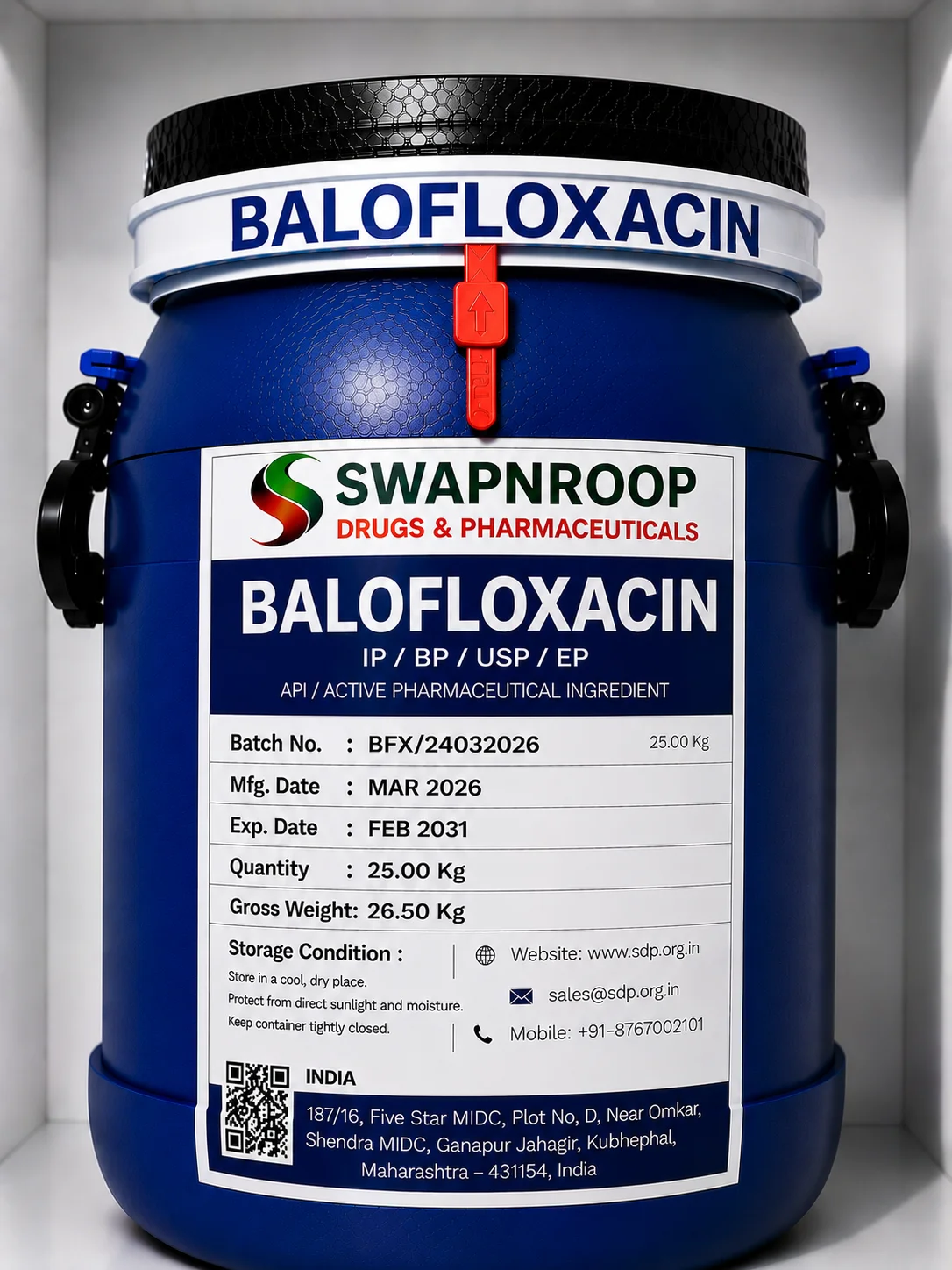 Balofloxacin API Manufacturer India