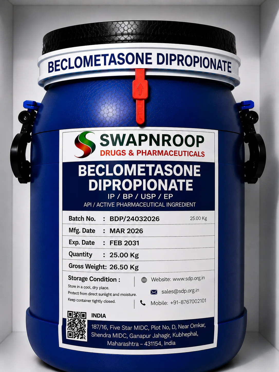 Beclometasone Dipropionate API Manufacturer India