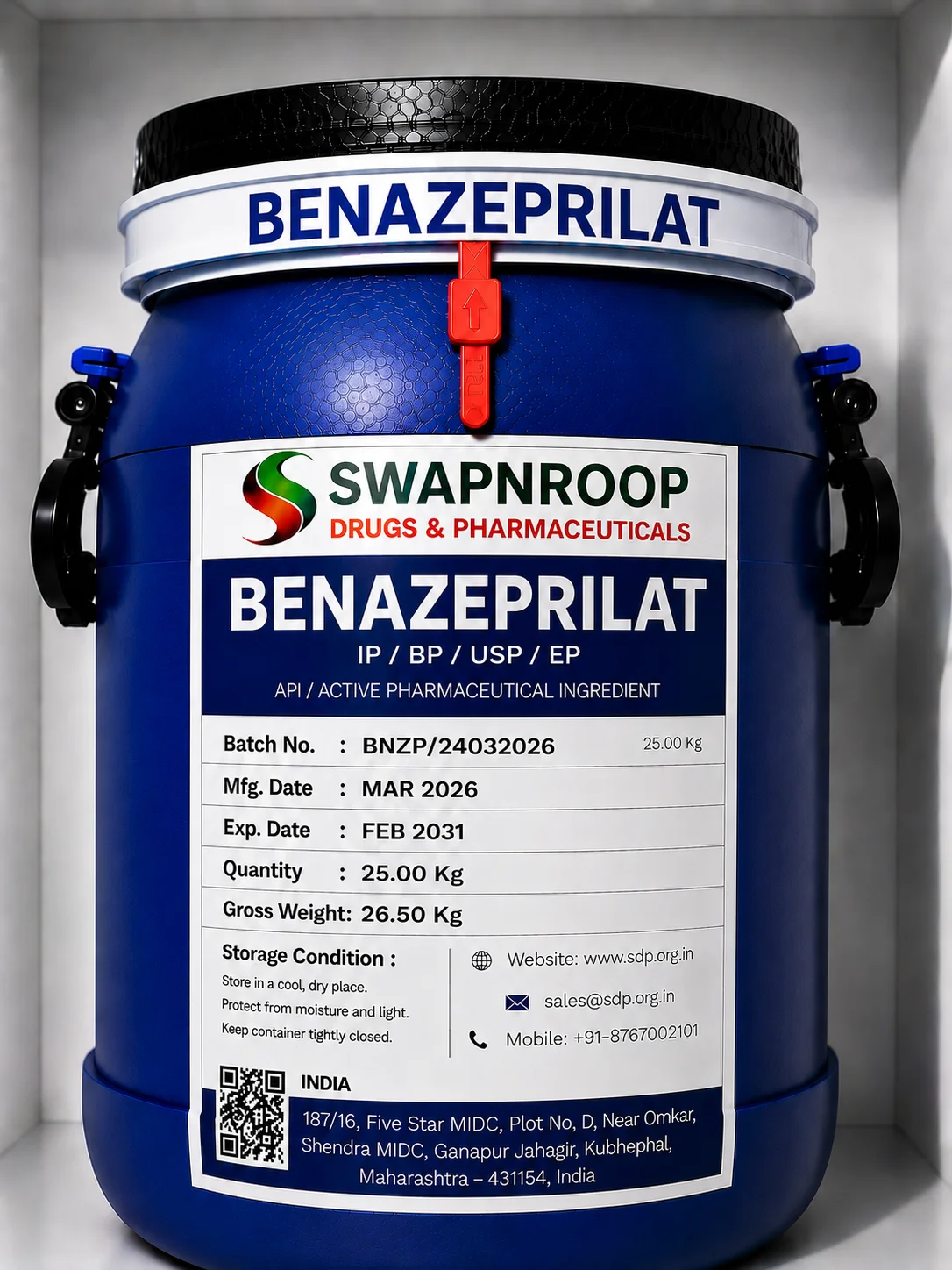 Benazeprilat API Manufacturer India