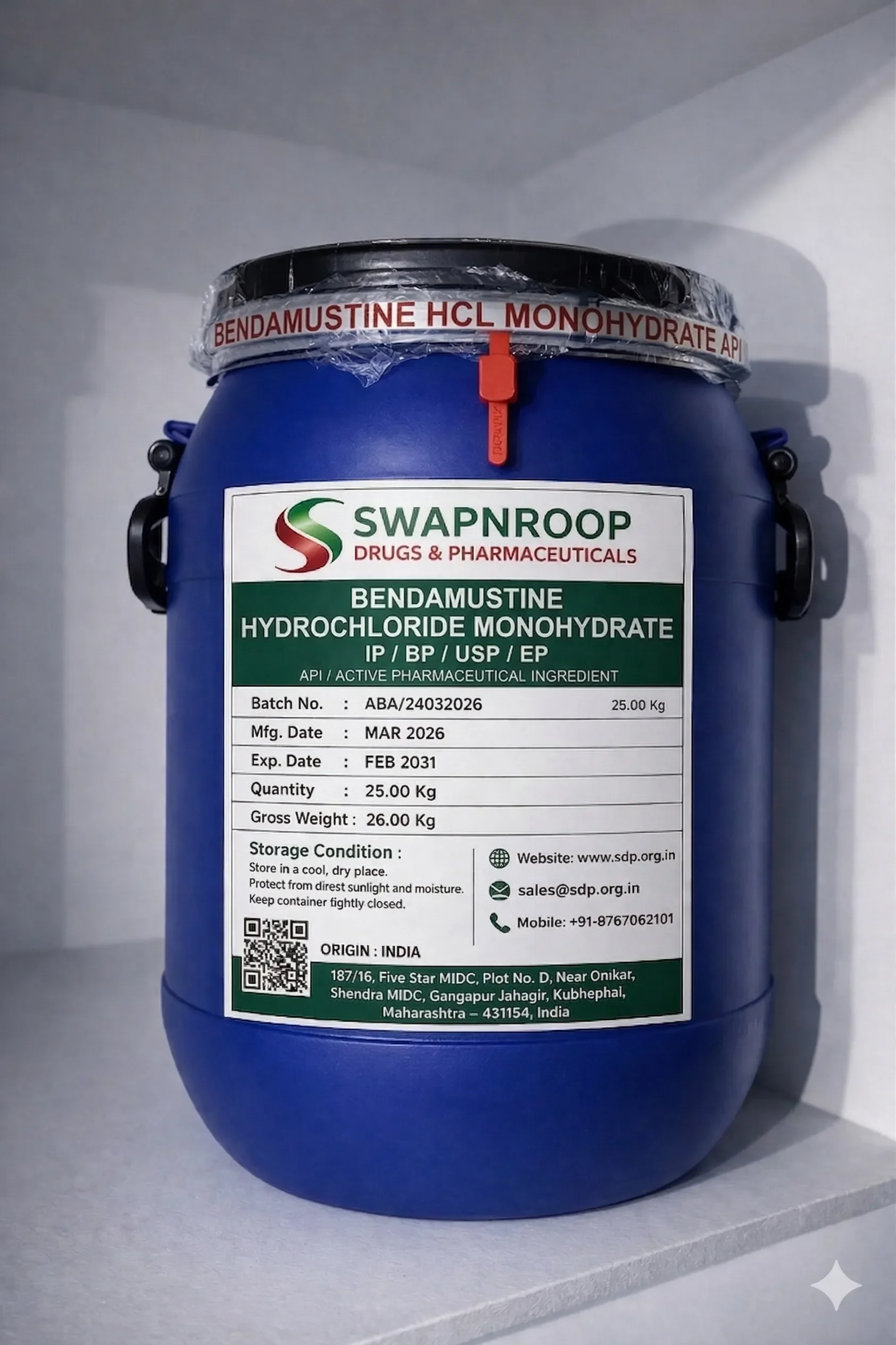 Bendamustine Hydrochloride API