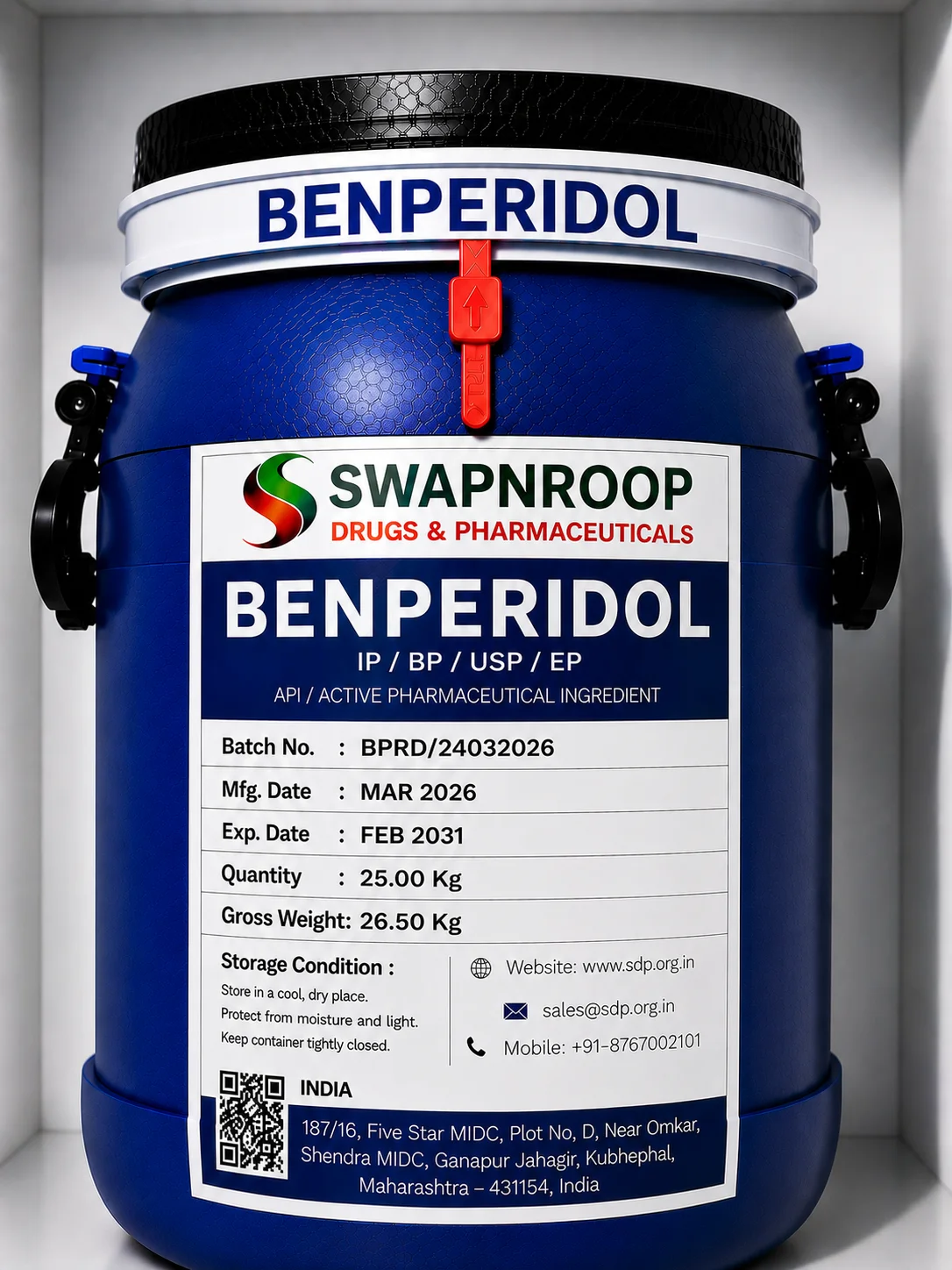 Benperidol API Manufacturer India