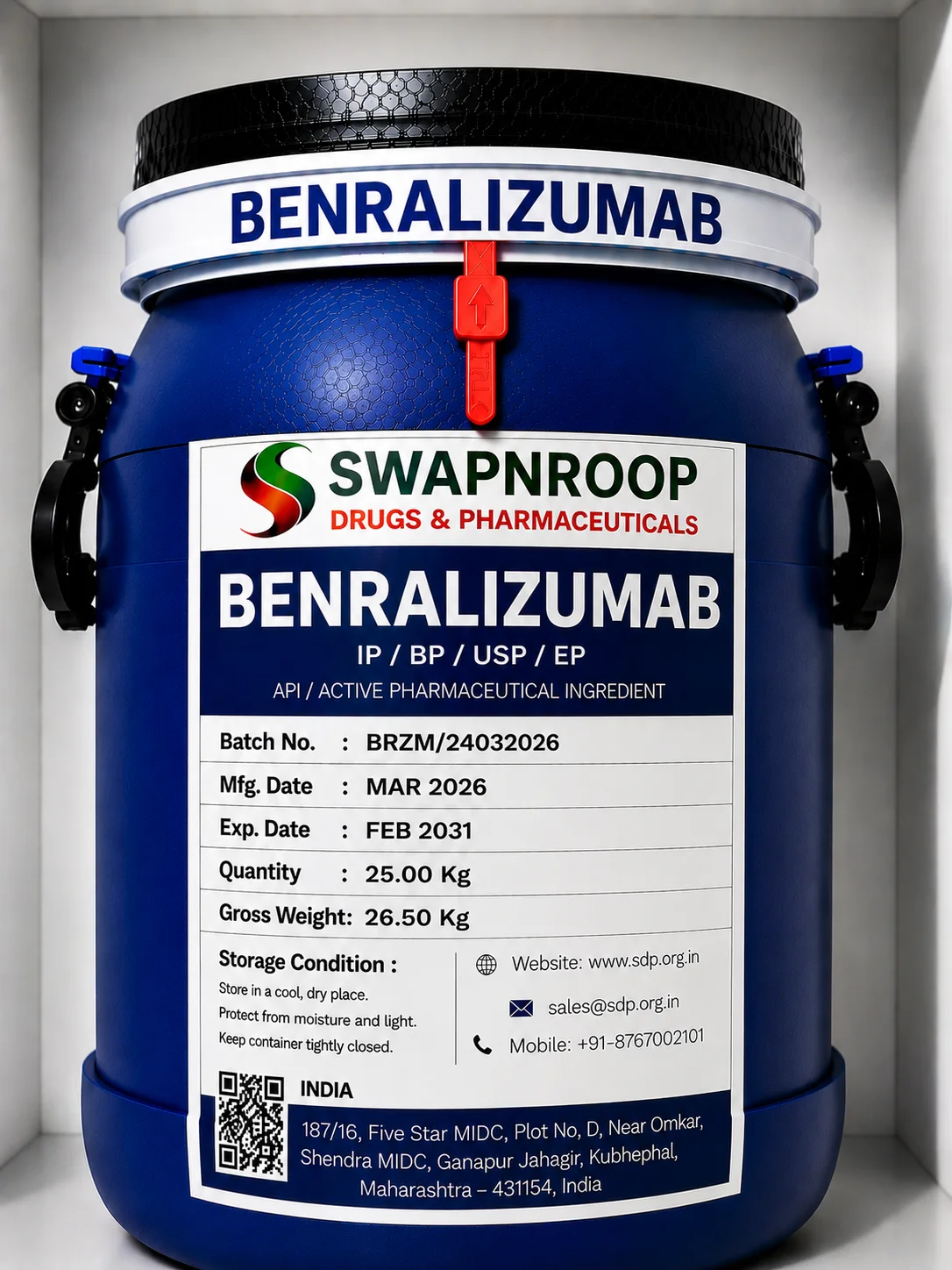 Benralizumab API Manufacturer India