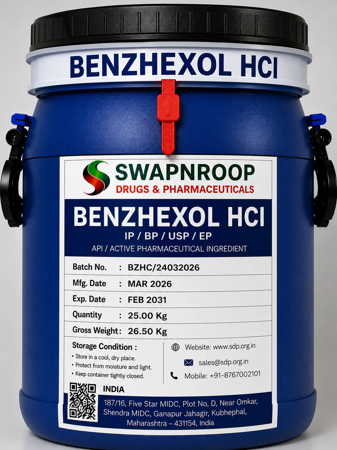 Benzhexol Hcl API Manufacturer India