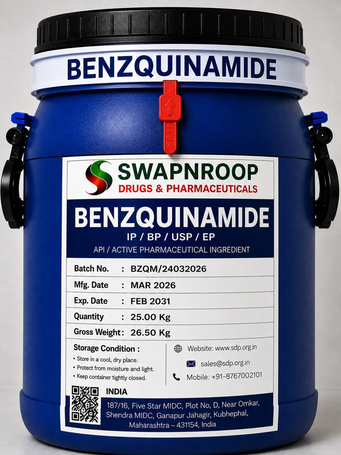 Benzquinamide API Manufacturer India