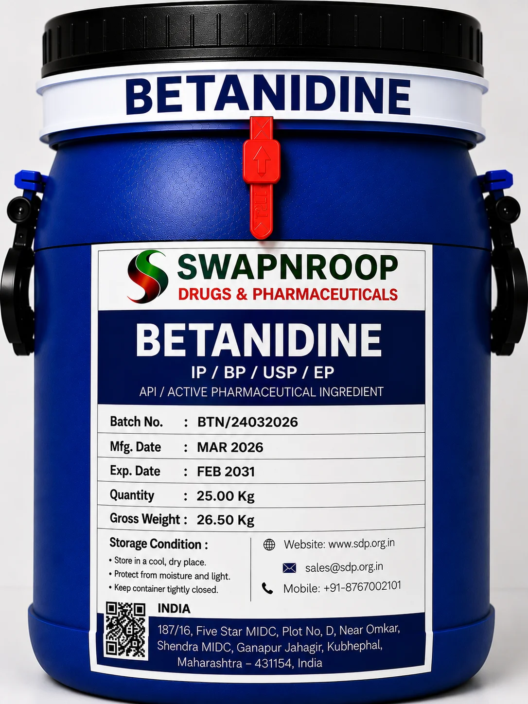 Betanidine API Manufacturer India
