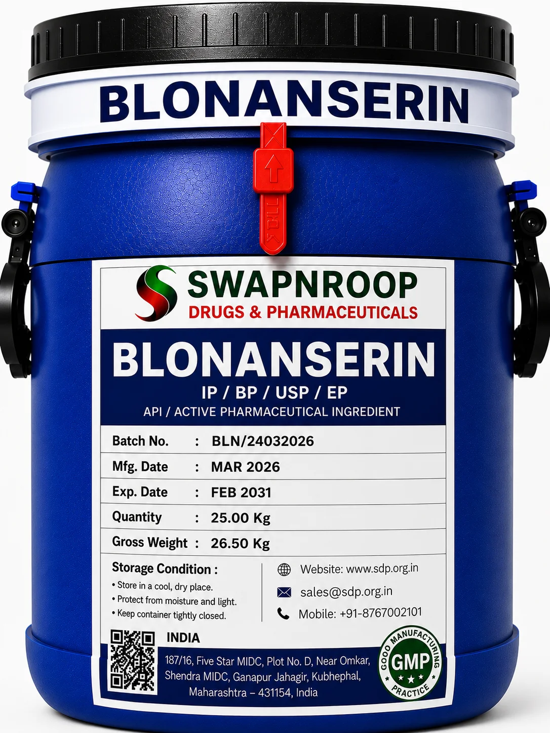 Blonanserin API Manufacturer India