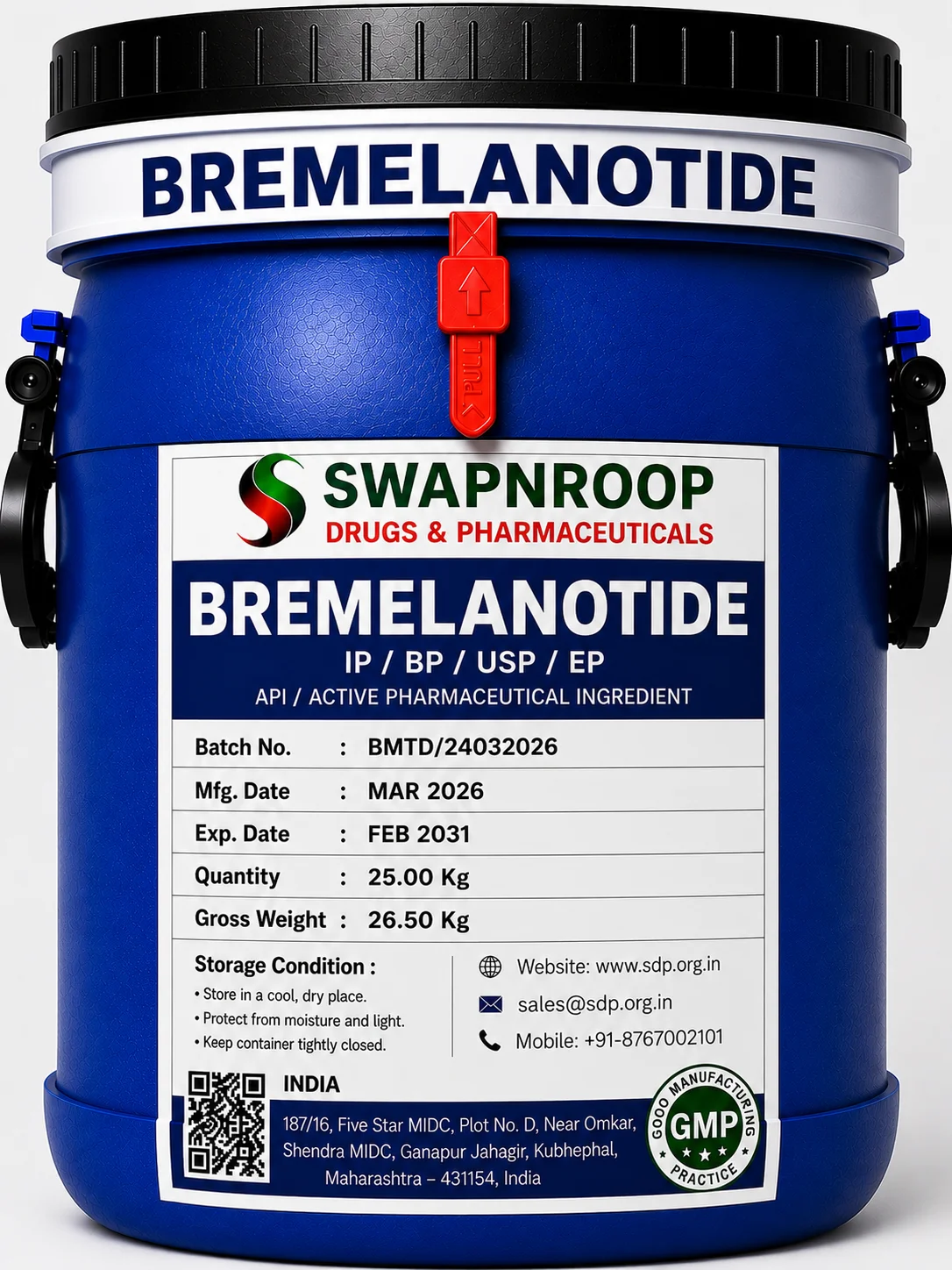Bremelanotide API Manufacturer India