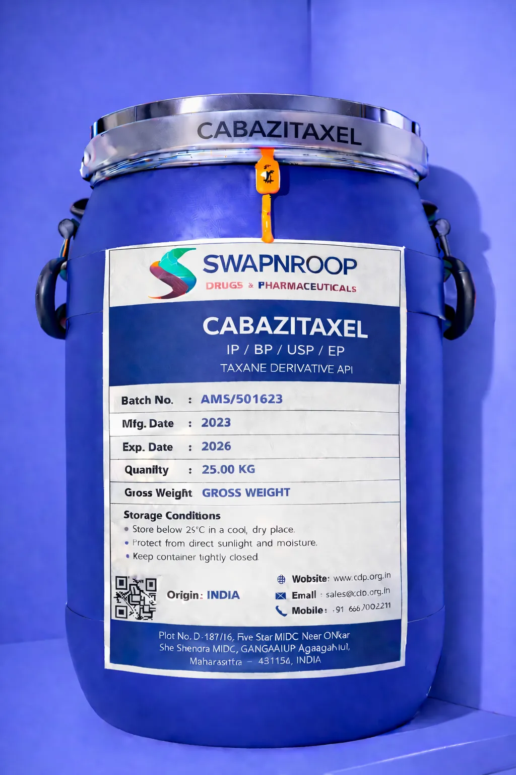 Cabazitaxel API (IP/BP/EP/USP)