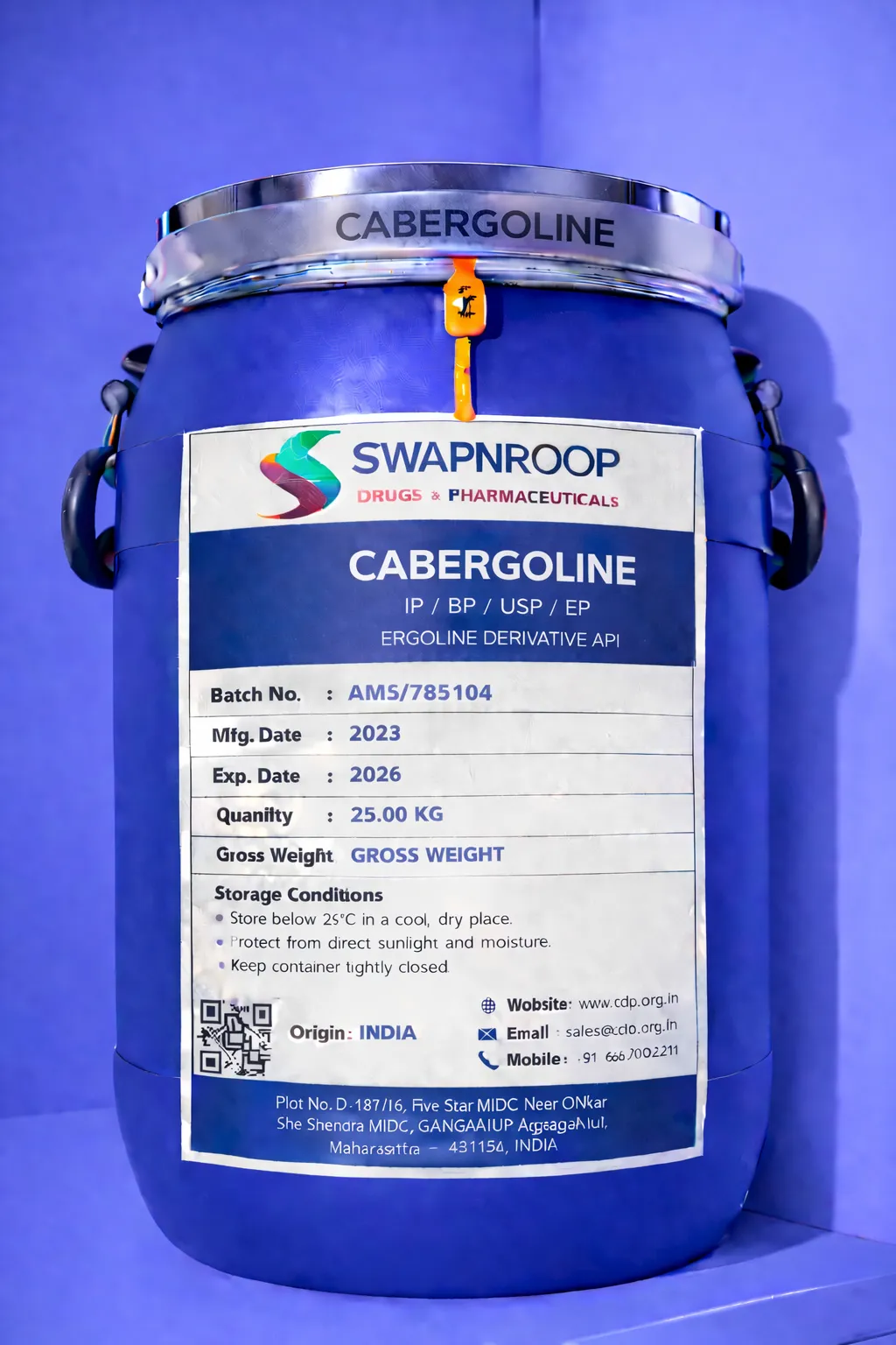 Cabergoline API (IP/BP/EP/USP)