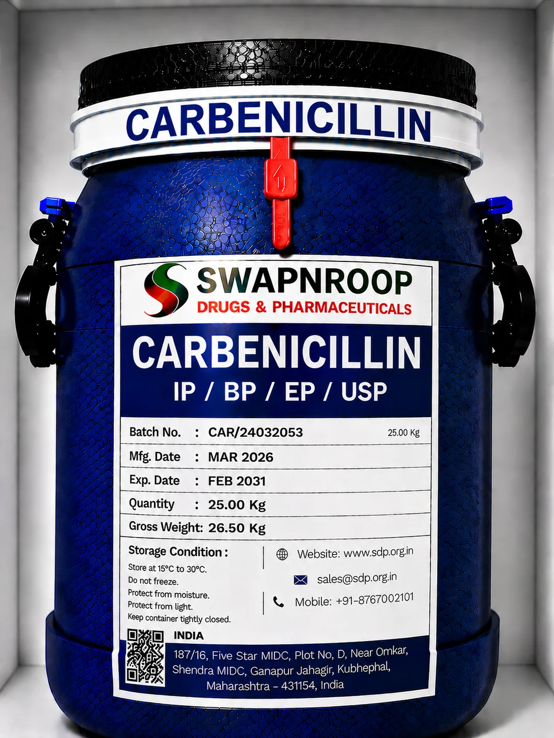 Carbenicillin API
