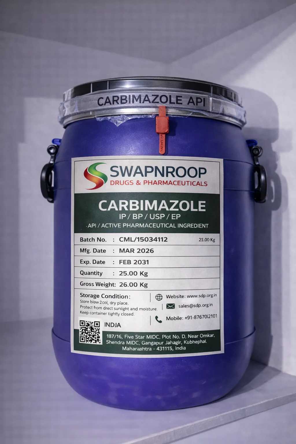 Carbimazole API (IP/BP/EP/USP)